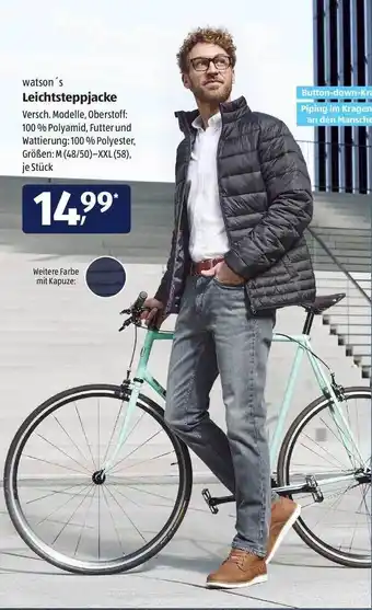 Aldi Süd Leichtsteppjacke Angebot