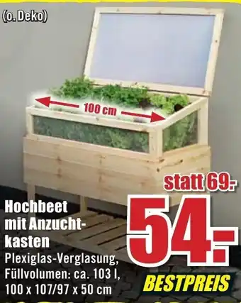 B1 Discount Baumarkt Hochbeet mit Anzuchtkasten Angebot