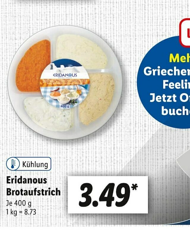 Eridanous brotaufstrich Angebot bei Lidl