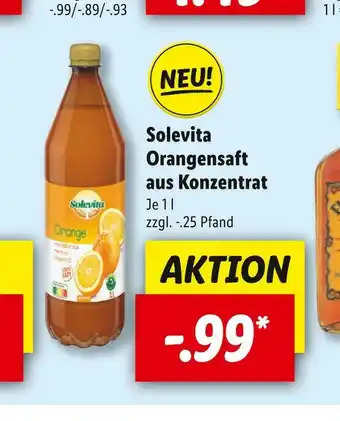 Lidl Solevita orangensaft aus konzentrat Angebot