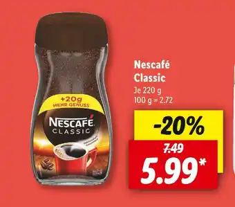 Lidl Nescafé kaffee classic Angebot