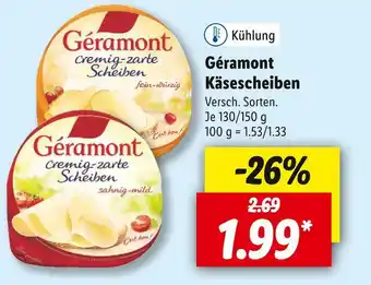 Lidl Géramont käsescheiben Angebot