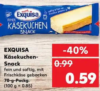 Kaufland Exquisa Käsekuchen-Snack 70-g-Packg. Angebot