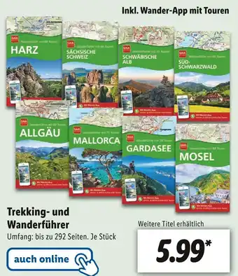 Lidl Trekking- und wanderführer Angebot