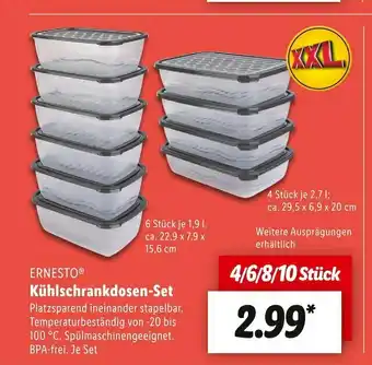 Lidl Ernesto kühlschrankdosen-set Angebot