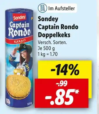 Lidl Sondey captain rondo doppelkeks Angebot