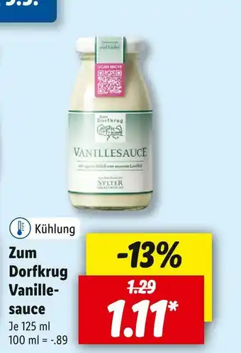 Lidl Zum dorfkrug vanillesauce Angebot