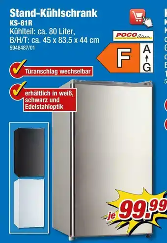 Poco Poco line stand-kühlschrank Angebot