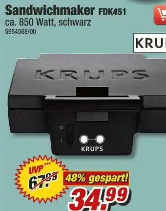 Poco Krups sandwichmaker fdk451 Angebot