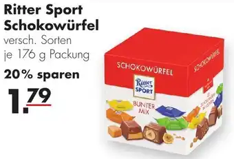 Handelshof Ritter Sport Schokowürfel 176g Packung Angebot