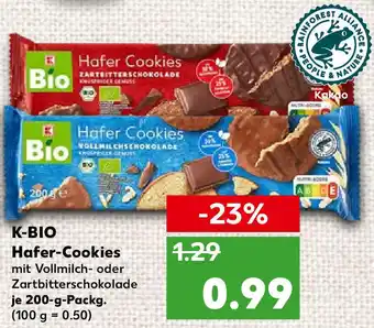 Kaufland K-Bio Hafer-Cookies je 200-g-Packg. Angebot