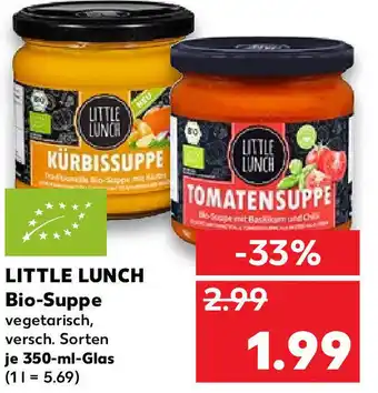 Kaufland Little Lunch Bio-Suppe je 350-ml-Glas Angebot