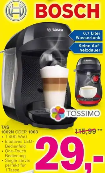 KODi Bosch TAS 1002N oder 1003 Angebot