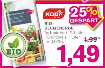 KODi Bio Blumenerde 20L Angebot