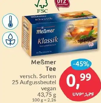 Budni Meßmer Tee 43,75g Angebot