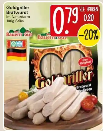 WEZ Bauern Gut Goldgriller Bratwurst 100g Angebot