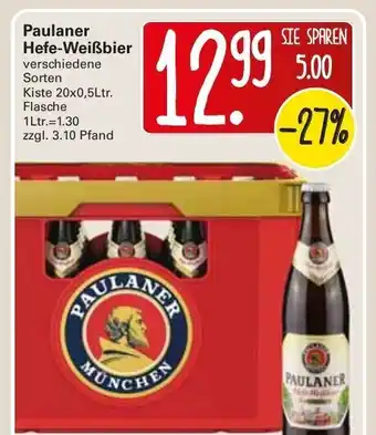 WEZ Paulaner Hefe Weißbier 20x0,5L Angebot