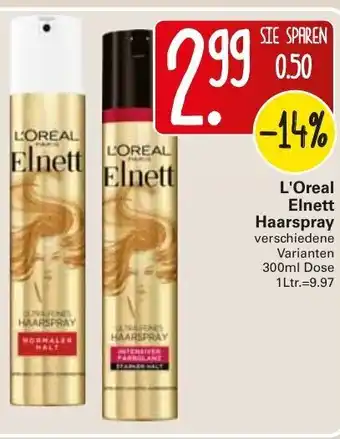 WEZ L'Oreal Elnett Haarspray 300ml Angebot