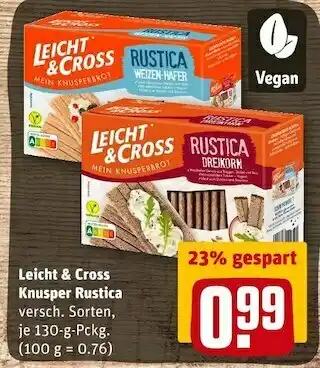 REWE Leicht & cross knusper rustica Angebot