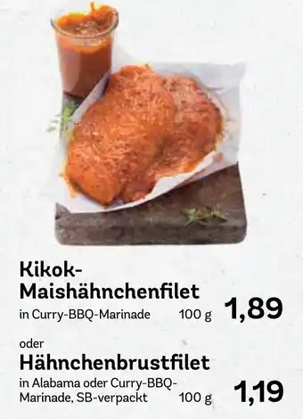 AEZ Kikok Maishähnchenfilet oder Hähnchenbrustfilet 100g Angebot