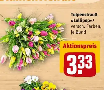 REWE Tulpenstrauß lollipop Angebot