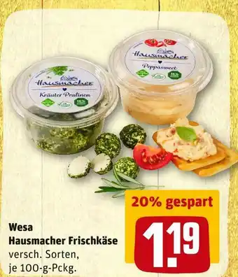 REWE Wesa hausmacher frischkäse Angebot