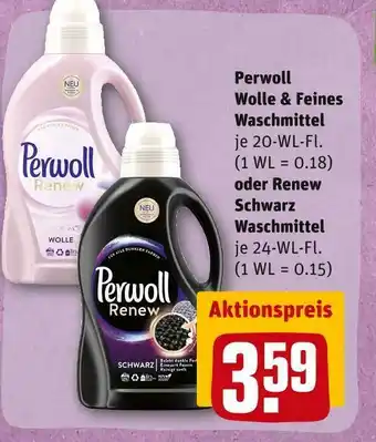 REWE Perwoll wolle & feines waschmittel oder renew schwarz waschmittel Angebot