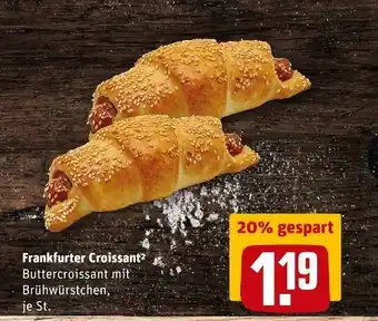 REWE Brot & mehr frankfurter croissant Angebot