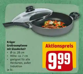 REWE Krüger großraumpfanne mit glasdeckel Angebot