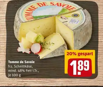 REWE Tomme de savoie Angebot