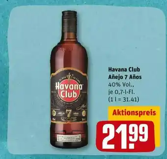 REWE Havana club añejo 7 años Angebot