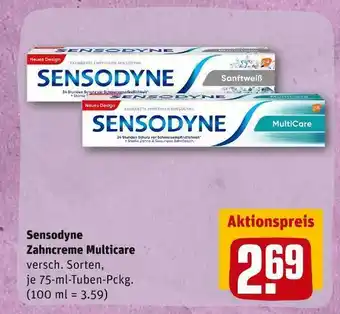 REWE Sensodyne zahncreme multicare Angebot