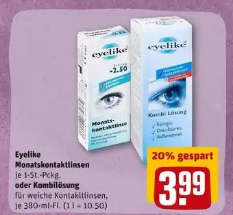 REWE Eyelike monatskontaktlinsen oder kombilösung Angebot