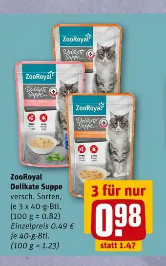 REWE Zooroyal delikate suppe Angebot