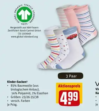 REWE Kinder-socken Angebot