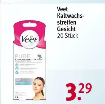 Rossmann Veet kaltwachsstreifen gesicht Angebot