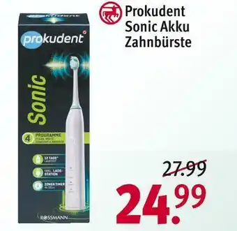 Rossmann Prokudent sonic akku zahnbürste Angebot