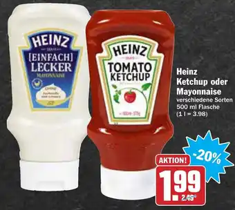 AEZ Heinz Ketchup oder Mayonnaise 500ml Angebot