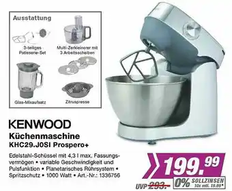 EP Kenwood Küchenmaschine Khc29.josi Prospero+ Angebot