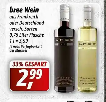 Simmel Bree Wein Angebot