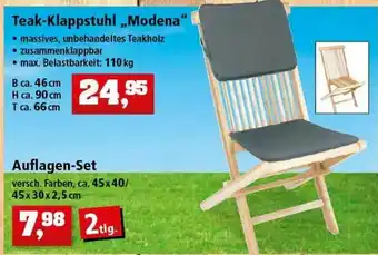 Thomas Philipps Teak-klappstuhl „modena“ Angebot