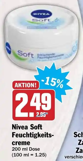 AEZ Nivea Soft Feuchtigkeitscreme 200ml Angebot