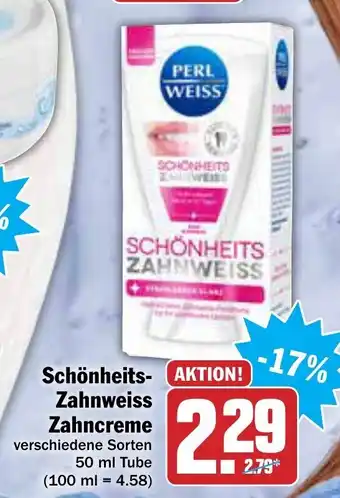 AEZ Schönheits Zahnweiss Zahncreme 50ml Angebot