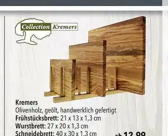 CITTI Markt Kremers Frühstücksbrett, Wurstbrett Oder Schneidebrett Angebot