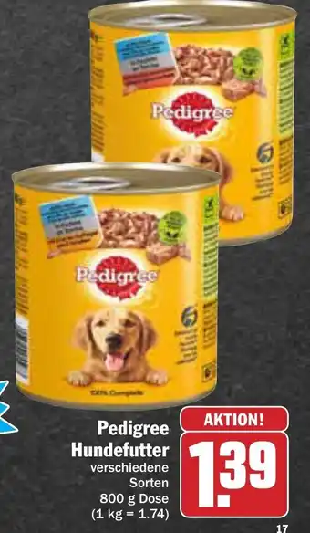 AEZ Pedigree Hundefutter 800g Angebot