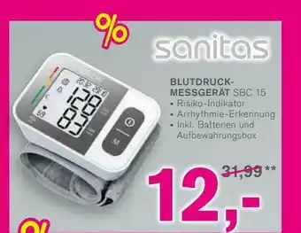 KODi Sanitas Blutdruckmessgerät Sbc15 Angebot