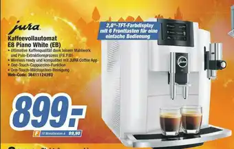 Expert Jura Kaffeevollautomat E8 Piano White (eb) Angebot