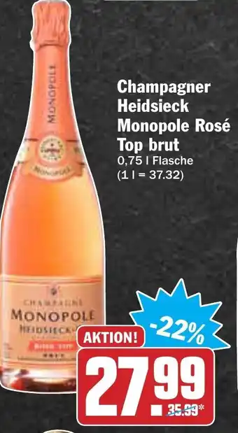 AEZ Champagner Heidsieck Monopole Rosé Top brut 0,75L Angebot