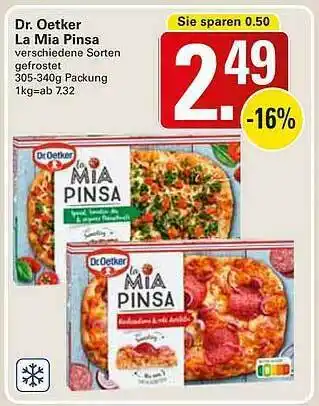 WEZ Dr. Oetker La Mia Pinsa Angebot