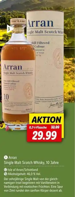 Lidl Arran Single Malt Scotch Whisky 10 Jahre Angebot